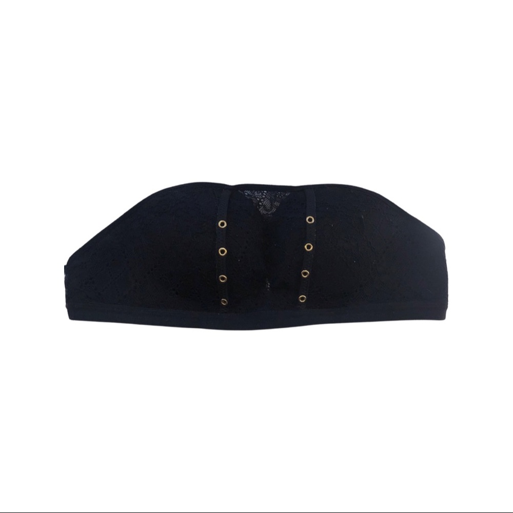 Black strapless bra 38/85C